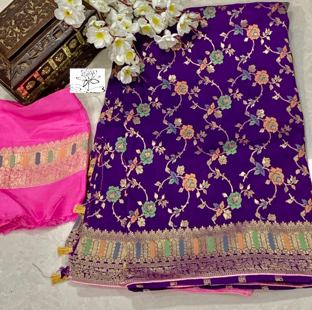 Anesha banarsi saree - Saffronfashionindia