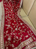 Red riding hood inspired saree