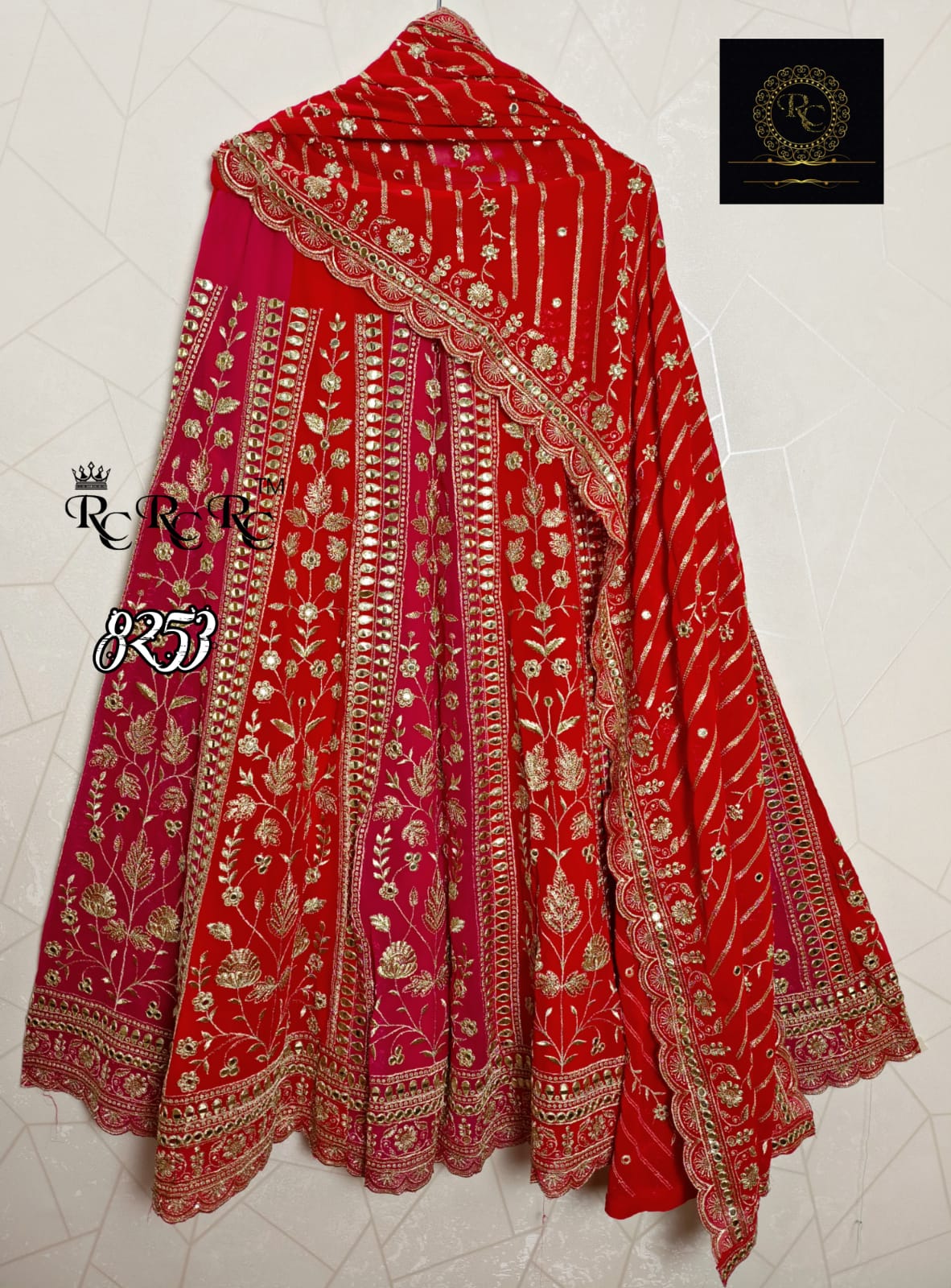 Wedding inspired lehanga set - Saffronfashionindia