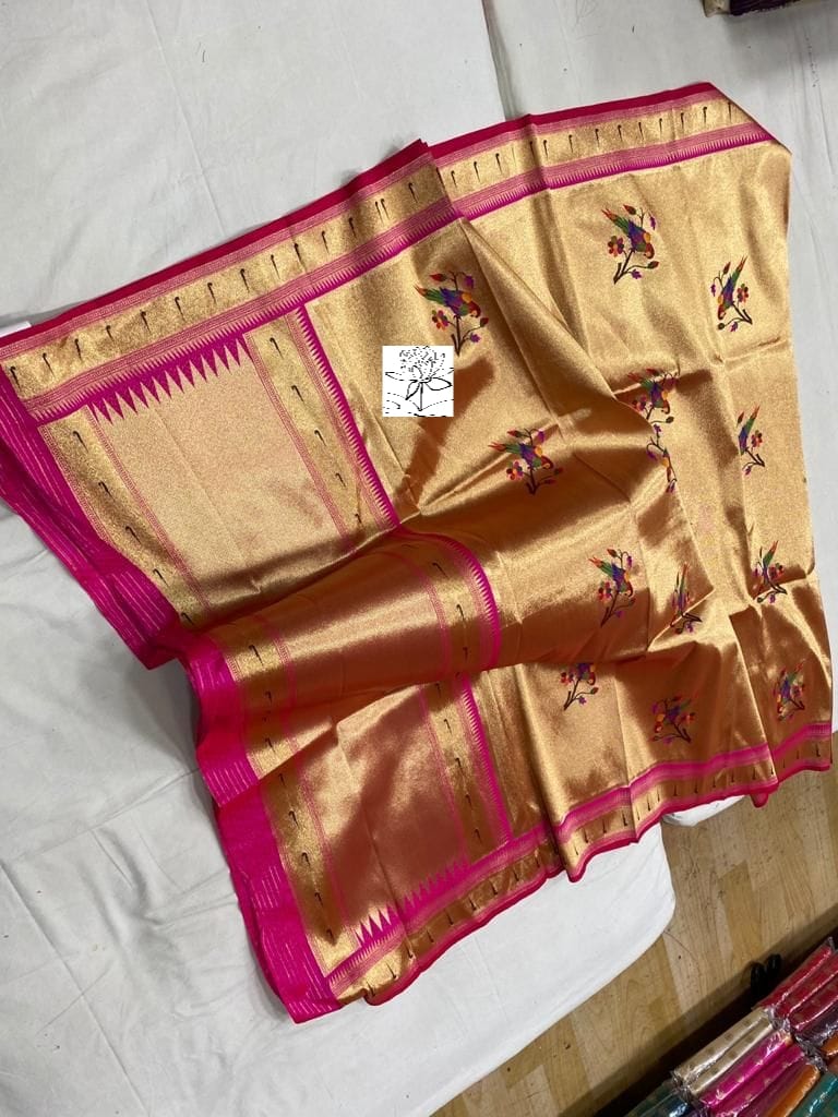 Muniya inspired paithani dupatta - Saffronfashionindia