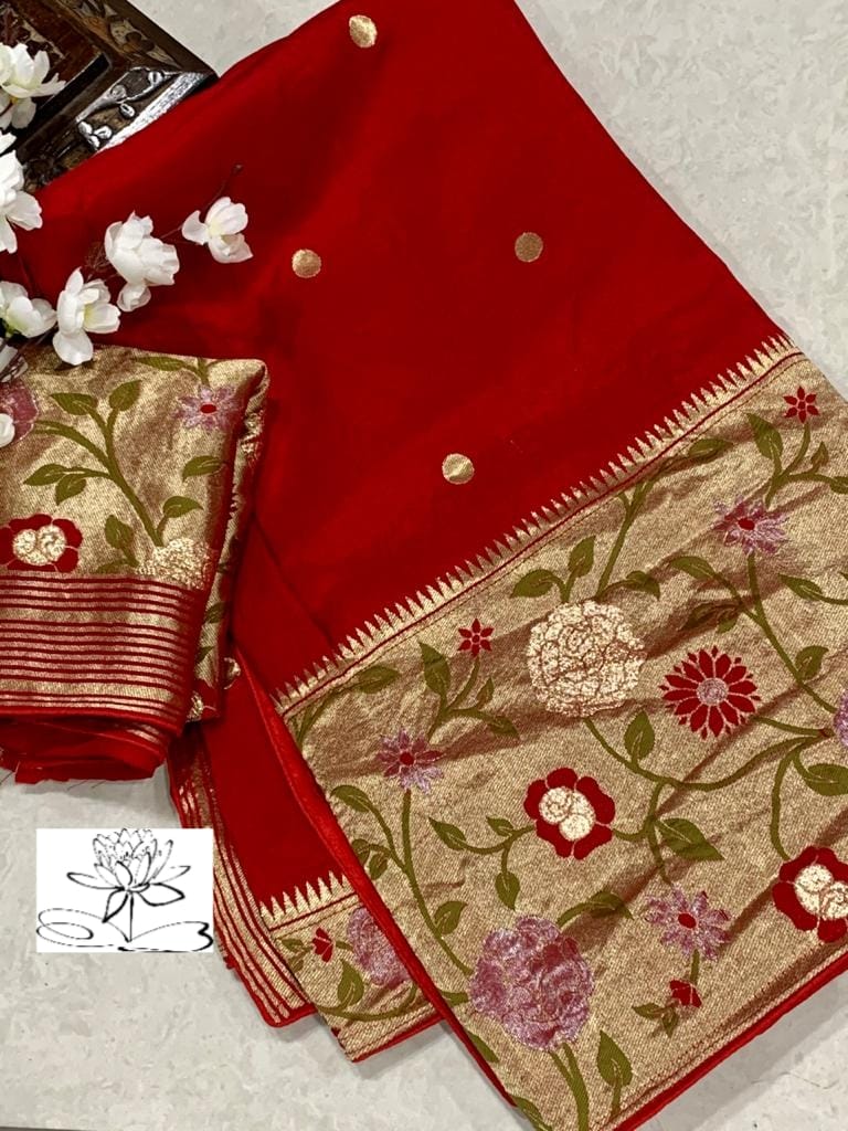 Banarsi bridal saree - Saffronfashionindia