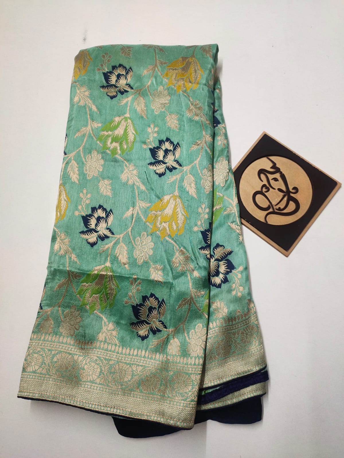 Flowery moonga saree/banarsi saree/sari - Saffronfashionindia