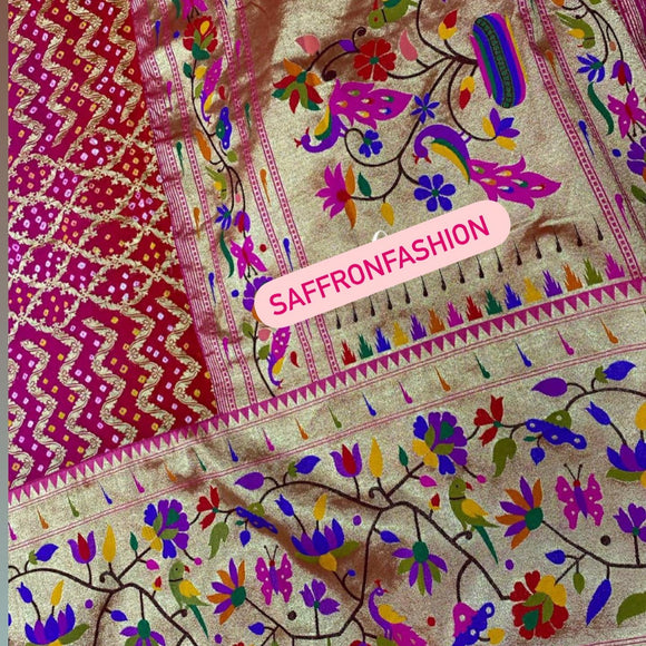 Paithani inspired handloom saree
