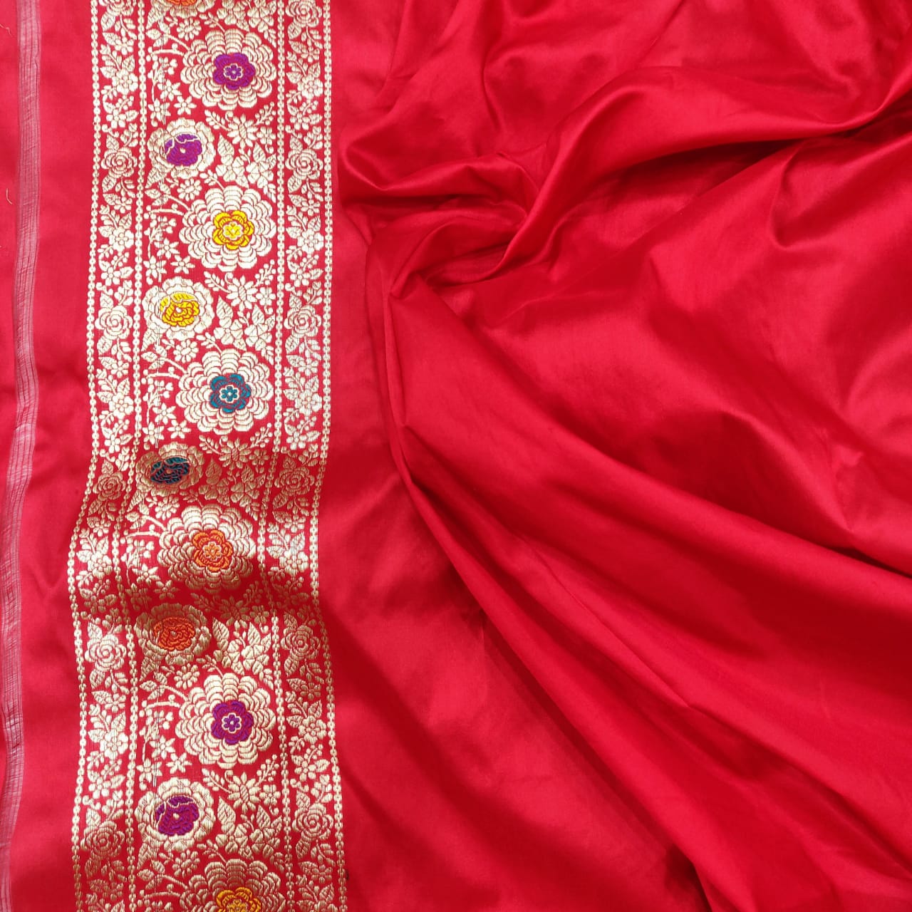 Bride Katan silk kadwa saree - Saffronfashionindia
