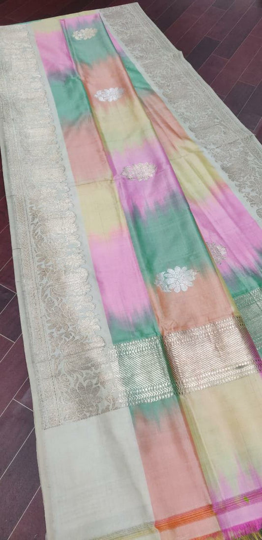 Nazaria handloom dupatta/banarsi dupatta - Saffronfashionindia