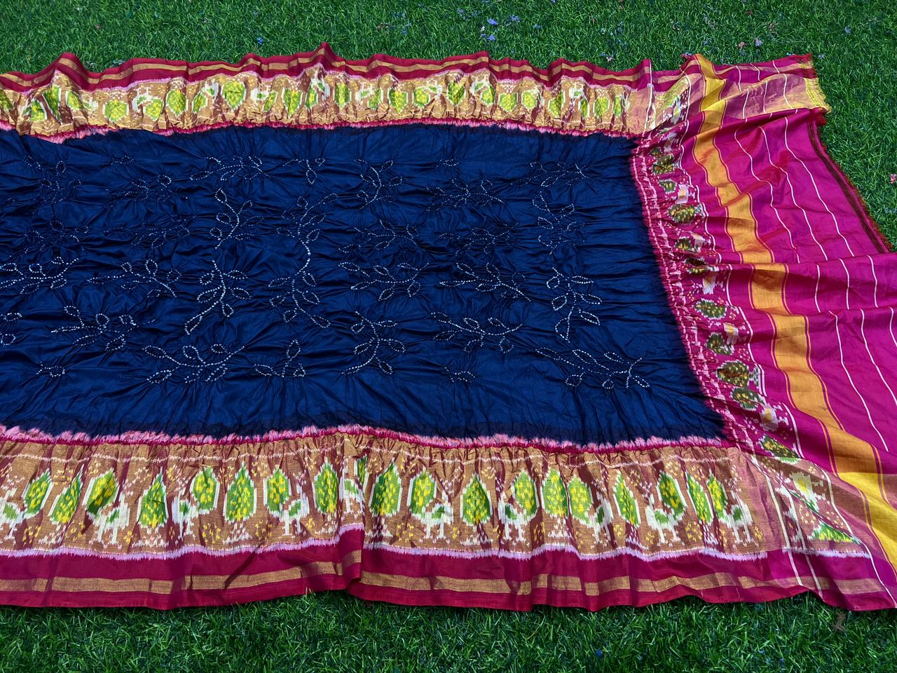 Moulki patola dupatta/patan dupatta - Saffronfashionindia