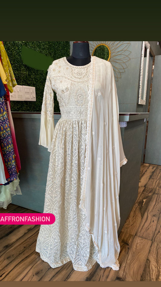Hazel beautiful gown - Saffronfashionindia
