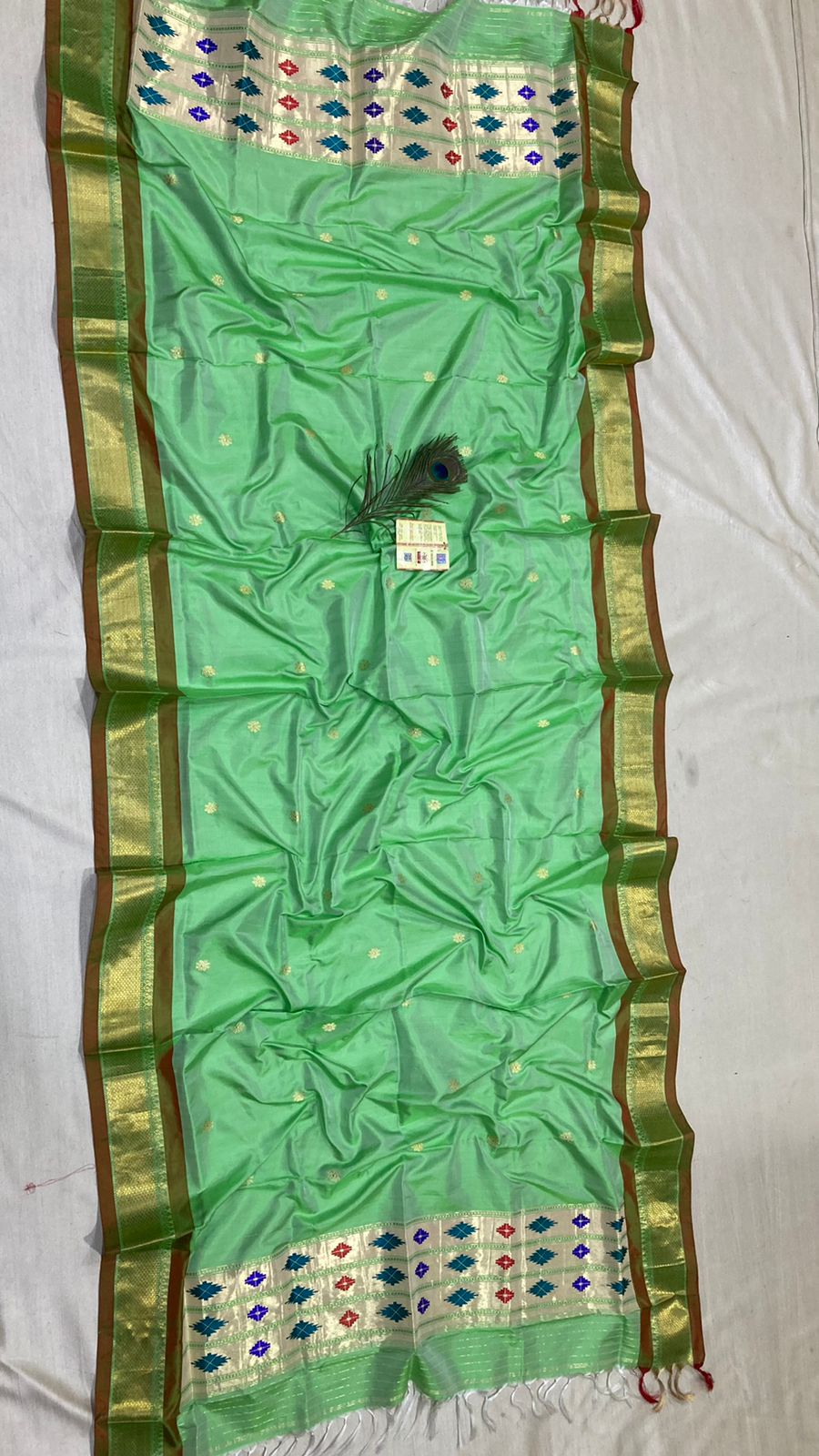 Paithani inspired dupatta - Saffronfashionindia