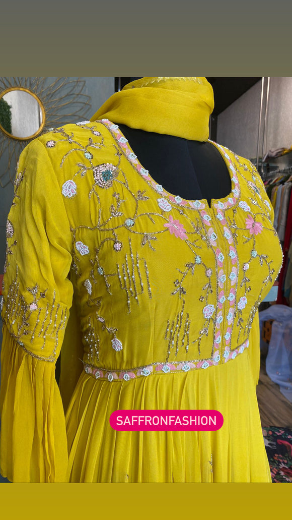 Designer Anarkali Resham dress