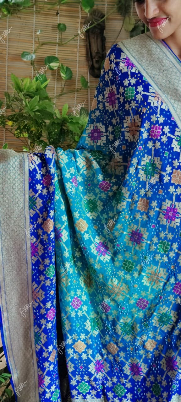 Bandhej Patola dupatta - Saffronfashionindia