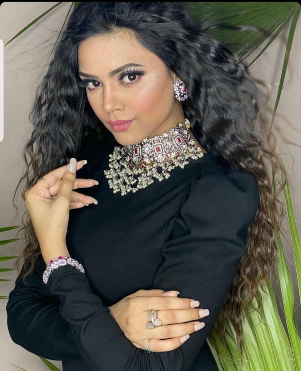 Senorita choker set - Saffronfashionindia