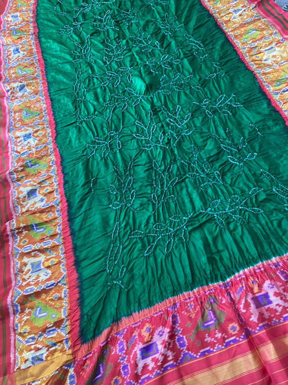 Bandhani Patola dupatta - Saffronfashionindia