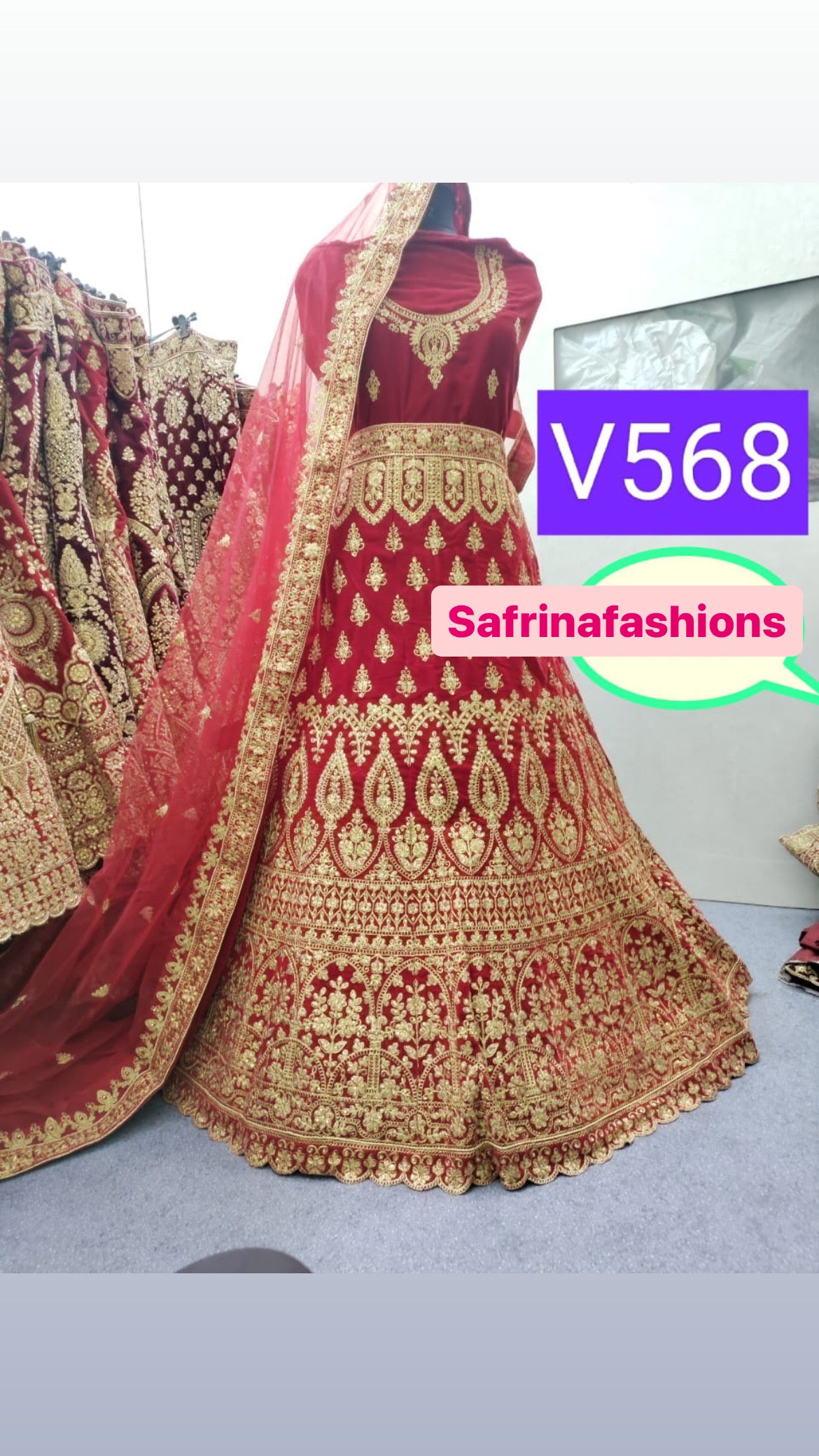 Ridhima Indian traditional Pakistani bridal lehangas - Saffronfashionindia