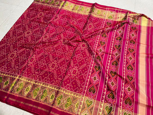 Patola silk handloom saree - Saffronfashionindia