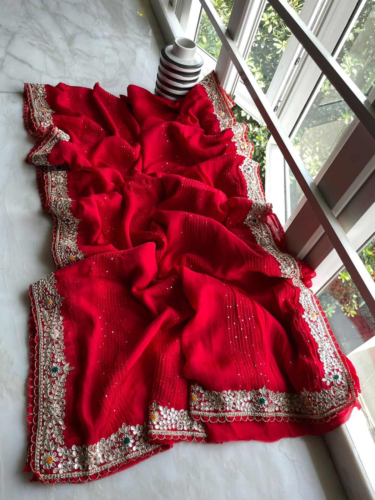 Harpreet satin saree - Saffronfashionindia