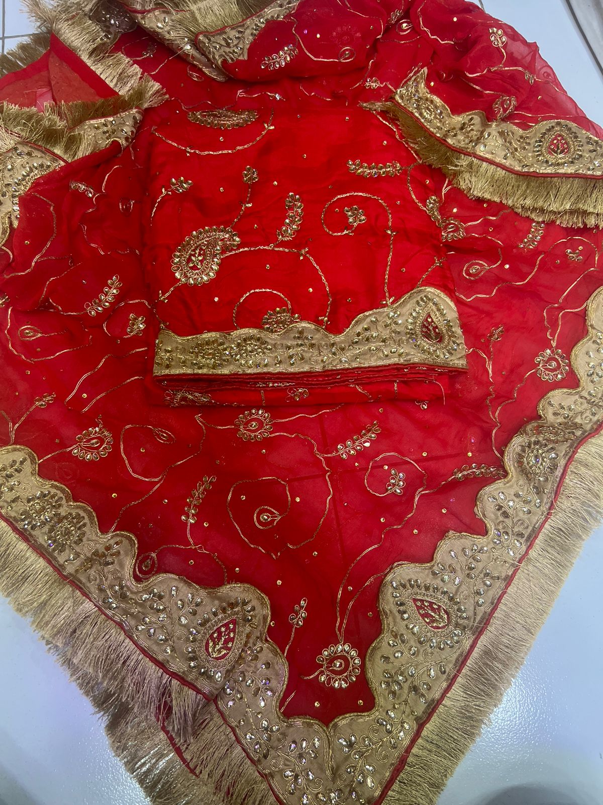 Punisha unstitched salwar suit - Saffronfashionindia