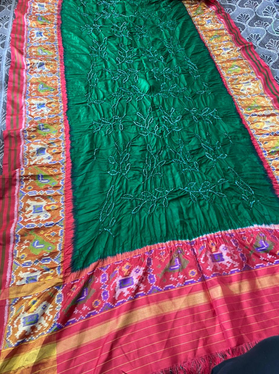 Bandhani Patola dupatta - Saffronfashionindia