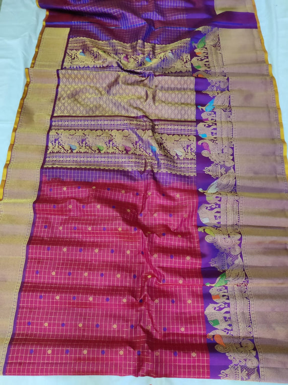 Pinakha Gadwal saree/traditional saree/sari