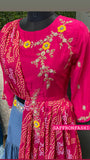 Raveena silk indowestern dress