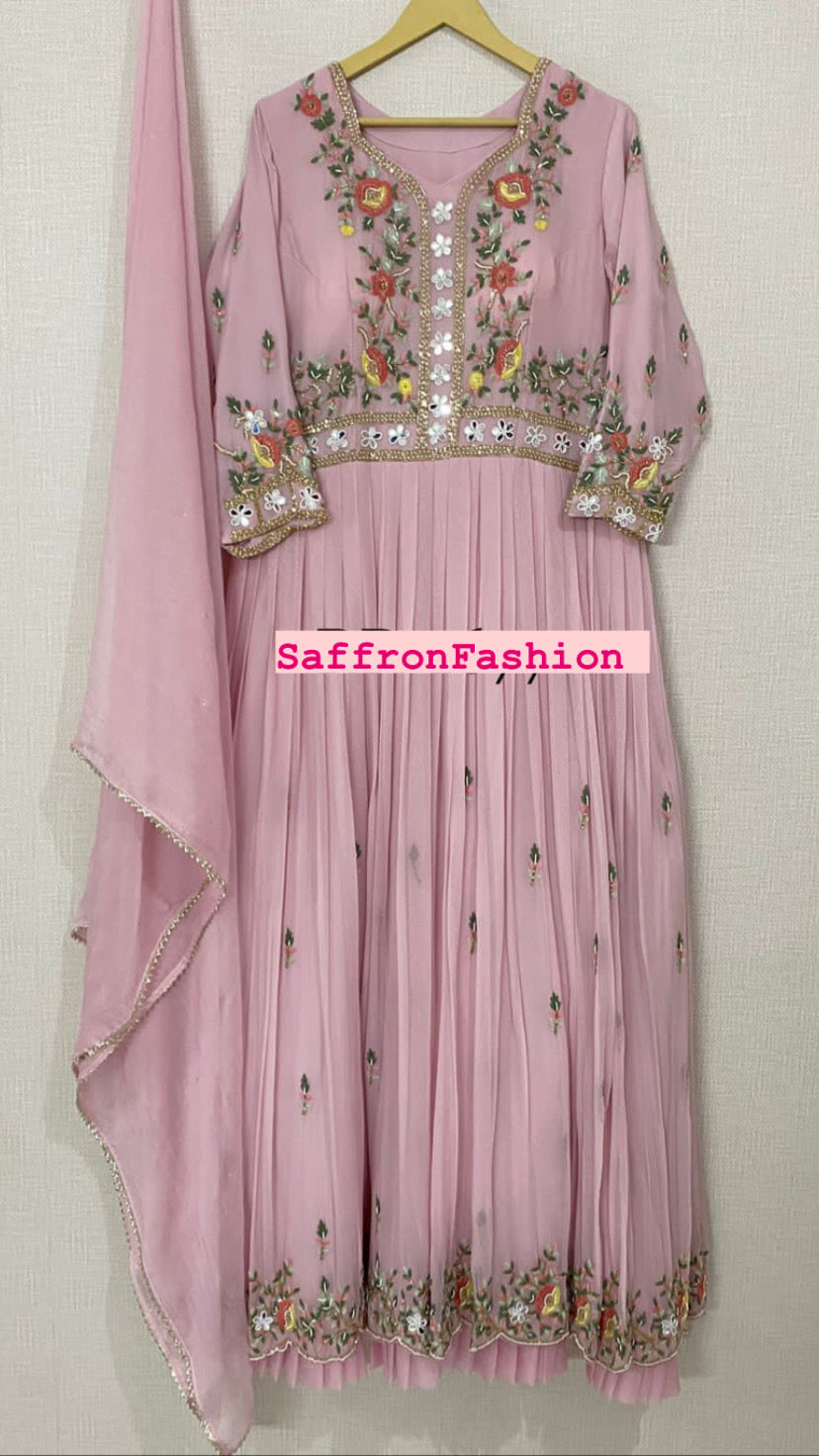 Anarkali hifsa dress - Saffronfashionindia