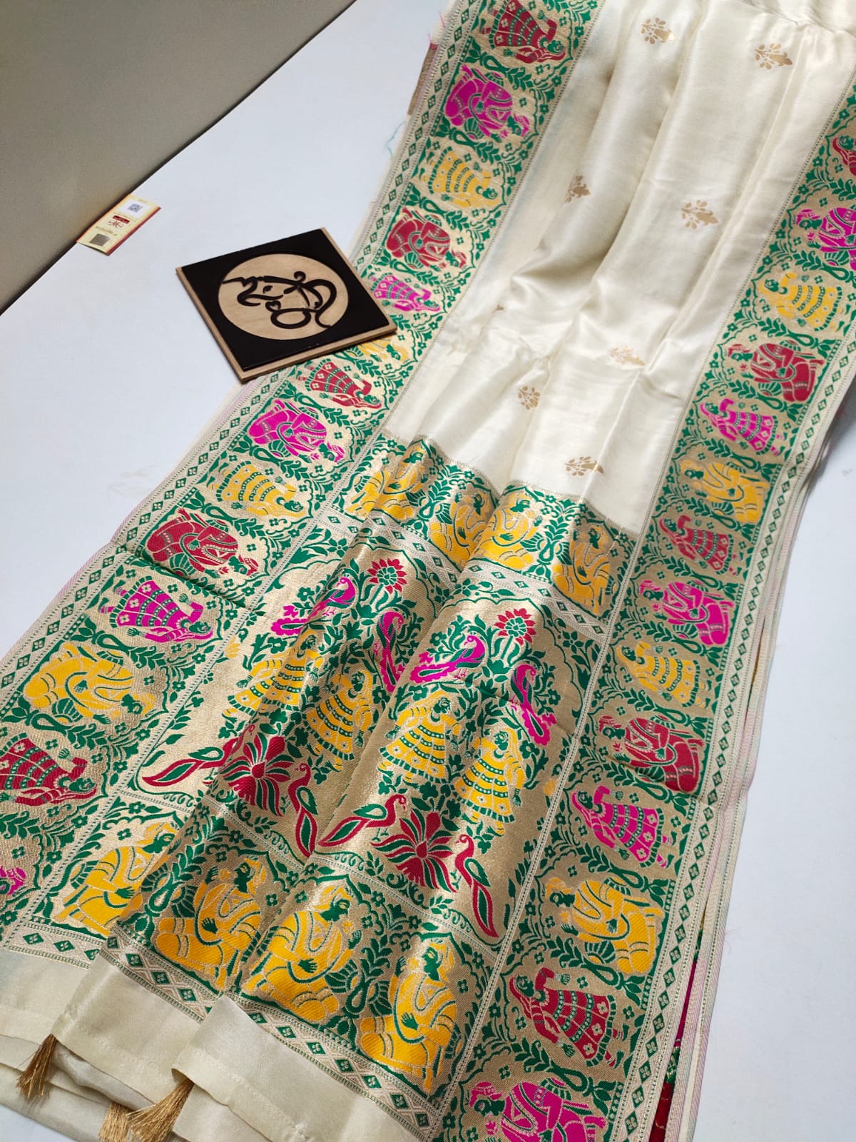 Gandhir banarsi moonga saree - Saffronfashionindia