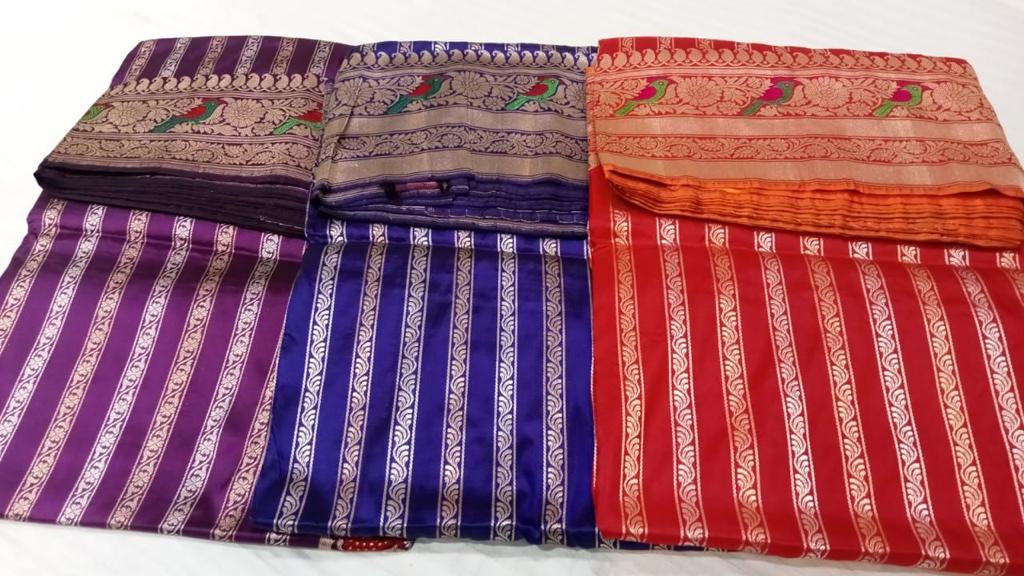Sulochana handloom Katan saree - Saffronfashionindia