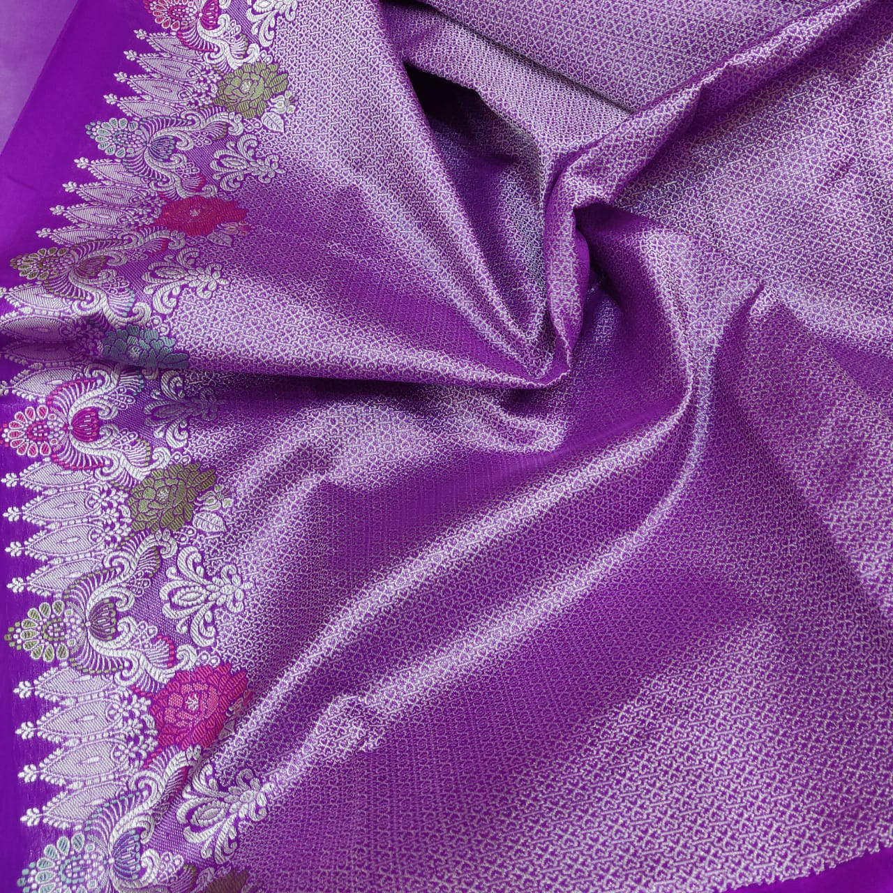 Cyana kora handwoven saree - Saffronfashionindia