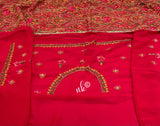 Kashmiri inspired gorgette saree