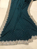 Maniyas crepe gorgette saree