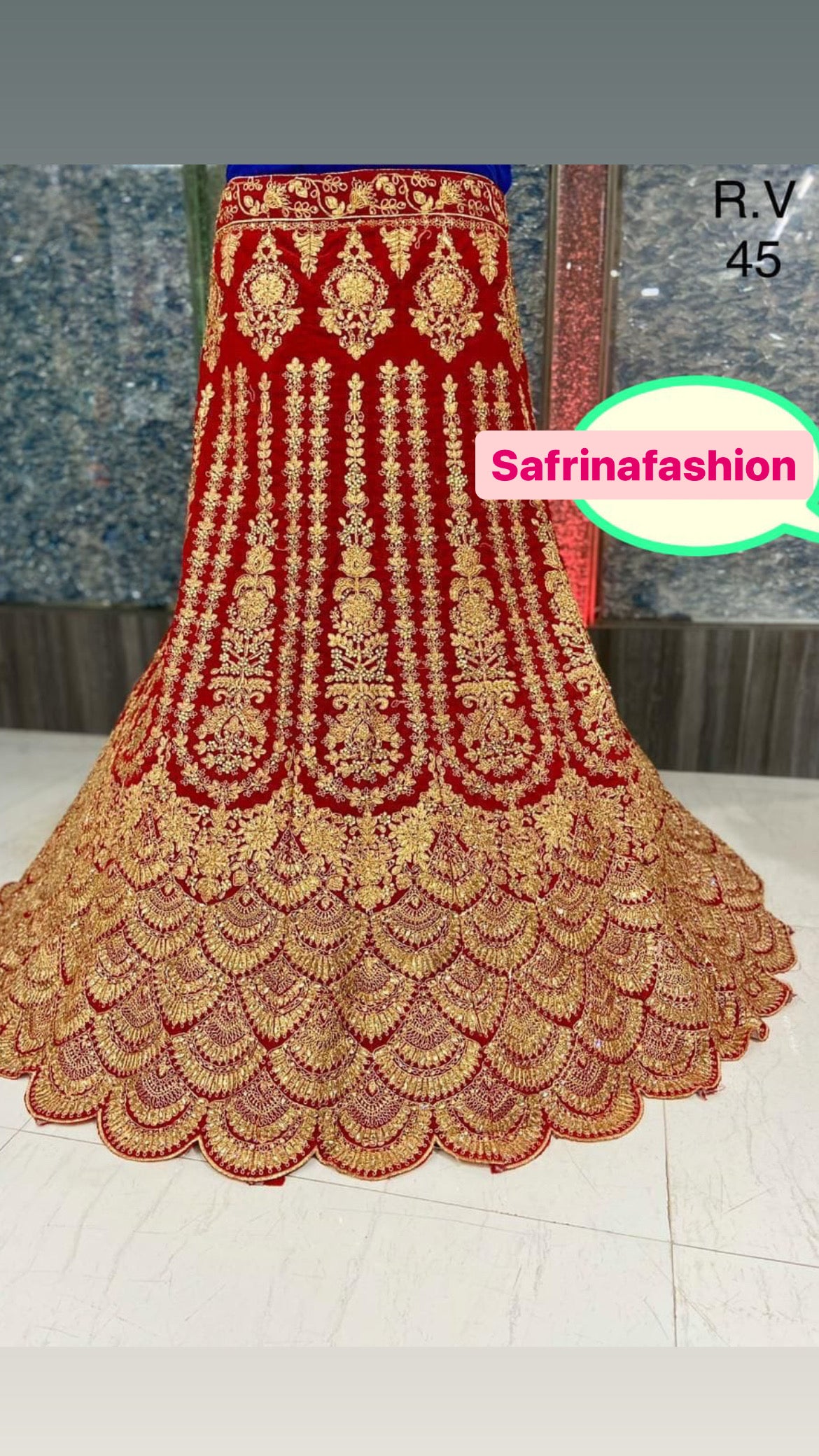 Jodha bridal traditional beautiful lehanga - Saffronfashionindia