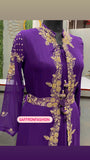 Purple sangeet dress