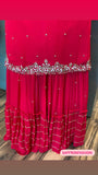 Kuvera red gorgette dress