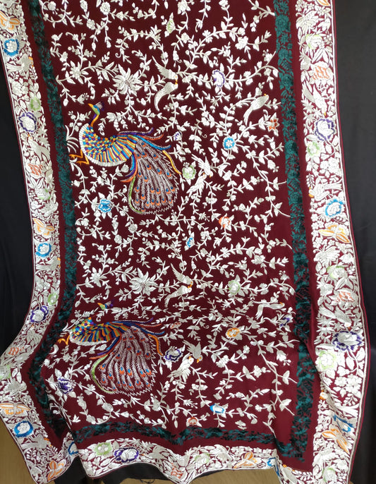 Sultan Parsi gara dupatta - Saffronfashionindia