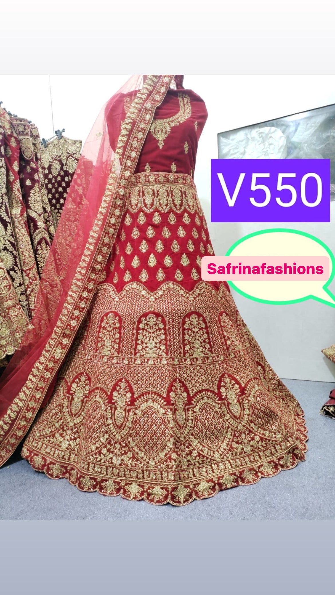 Ridhima Indian traditional Pakistani bridal lehangas - Saffronfashionindia