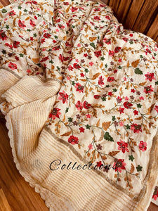 Anehna embroidery saree