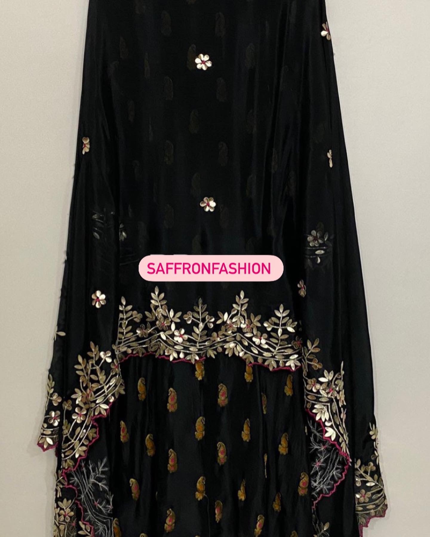 Black bridesmaid lehanga choli - Saffronfashionindia