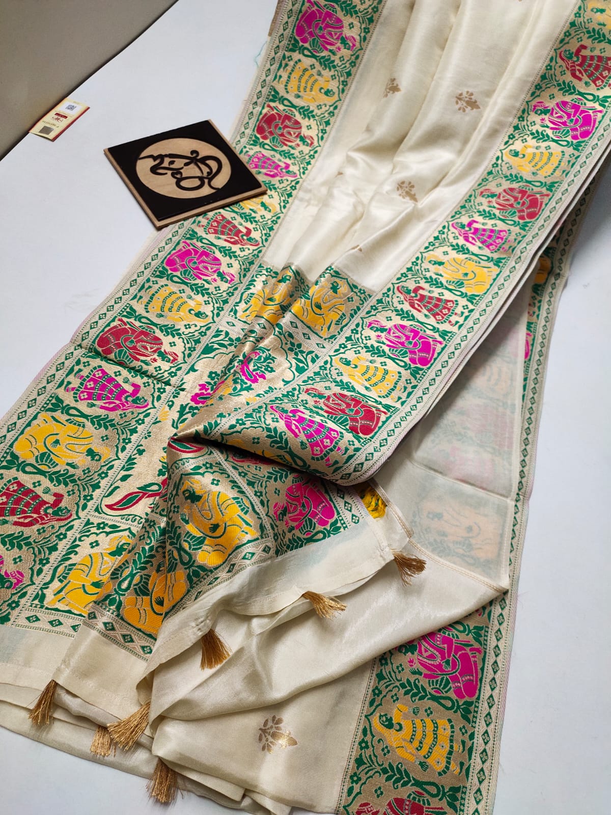 Gandhir banarsi moonga saree - Saffronfashionindia